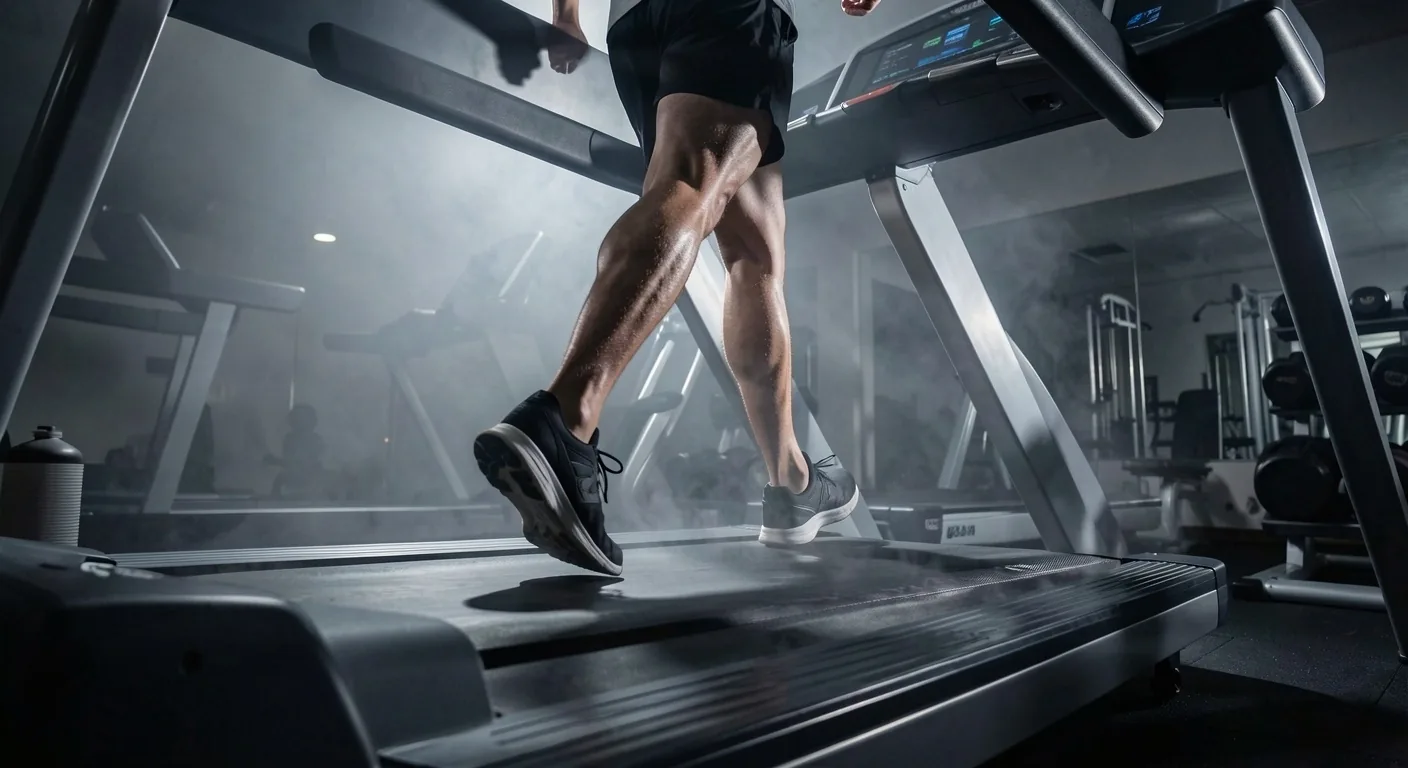 Course à l'aube sur tapis de sport